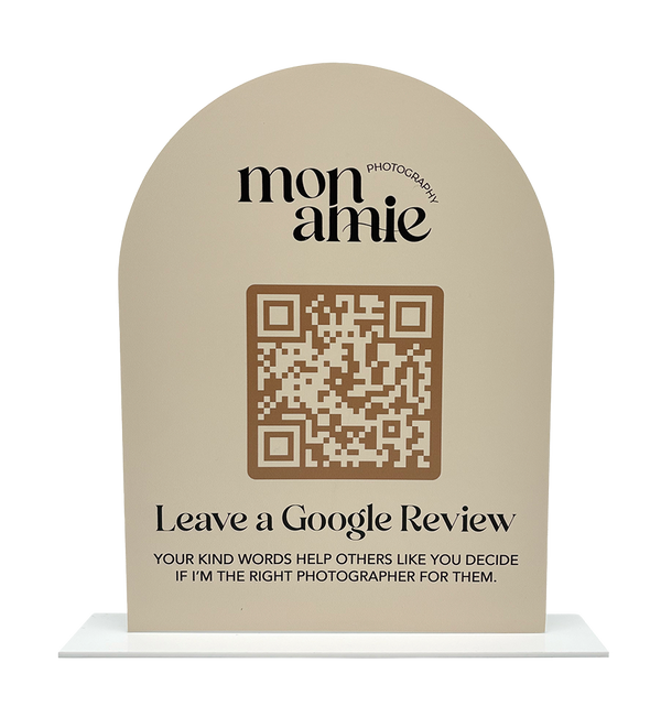 Business Reviews QR Code Acrylic Signs