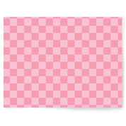 Candy Pink Check | Single-sided Backdrop