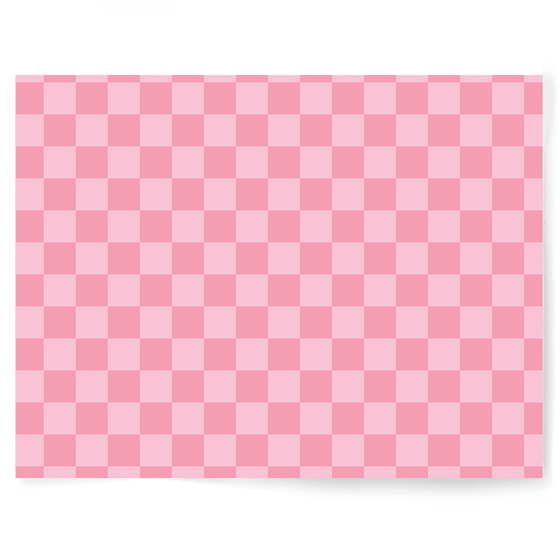 Candy Pink Check | Single-sided Backdrop