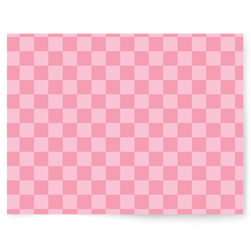 Candy Pink Check | Single-sided Backdrop