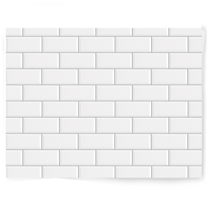 white classic tile double sided vinyl backdrop kitchen and bathroom flat lay