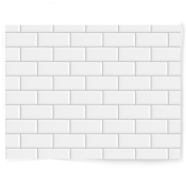 white classic tile double sided vinyl backdrop kitchen and bathroom flat lay
