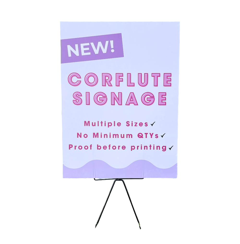 Custom Printed Corflute Signs