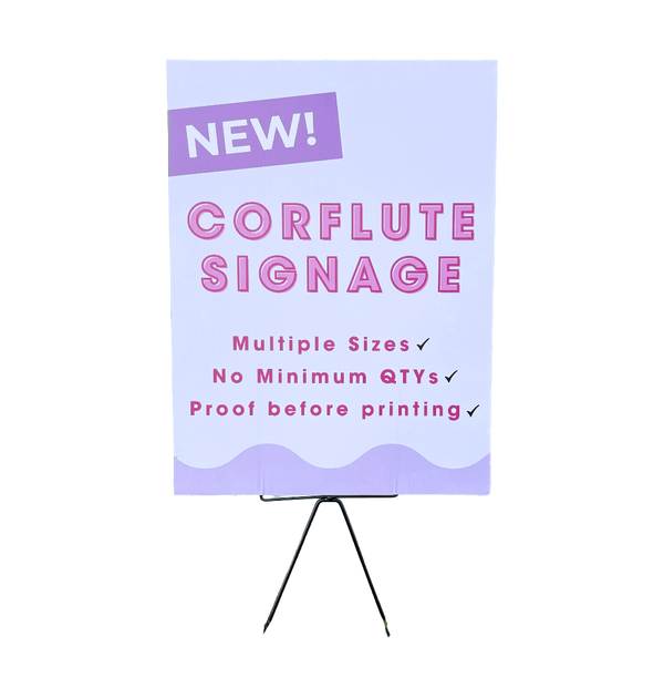 Custom Printed Corflute Signs