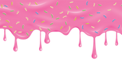 Pink Icing Drip | Reusable Decals