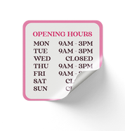 Shop Front Door Decals | Outdoor Removal Vinyl Stickers