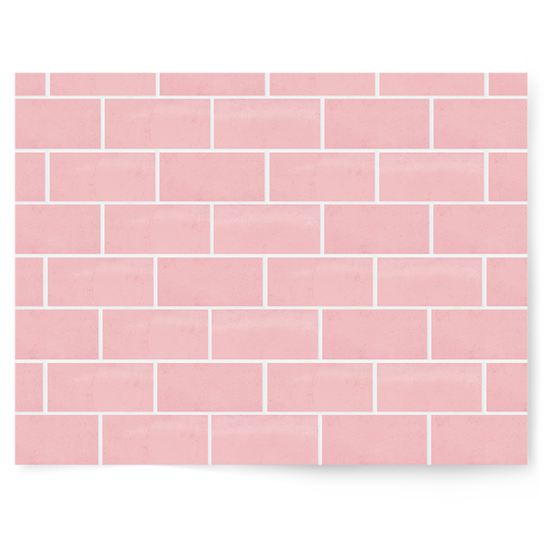 Pretty In Pink Brick | Single-sided Backdrop