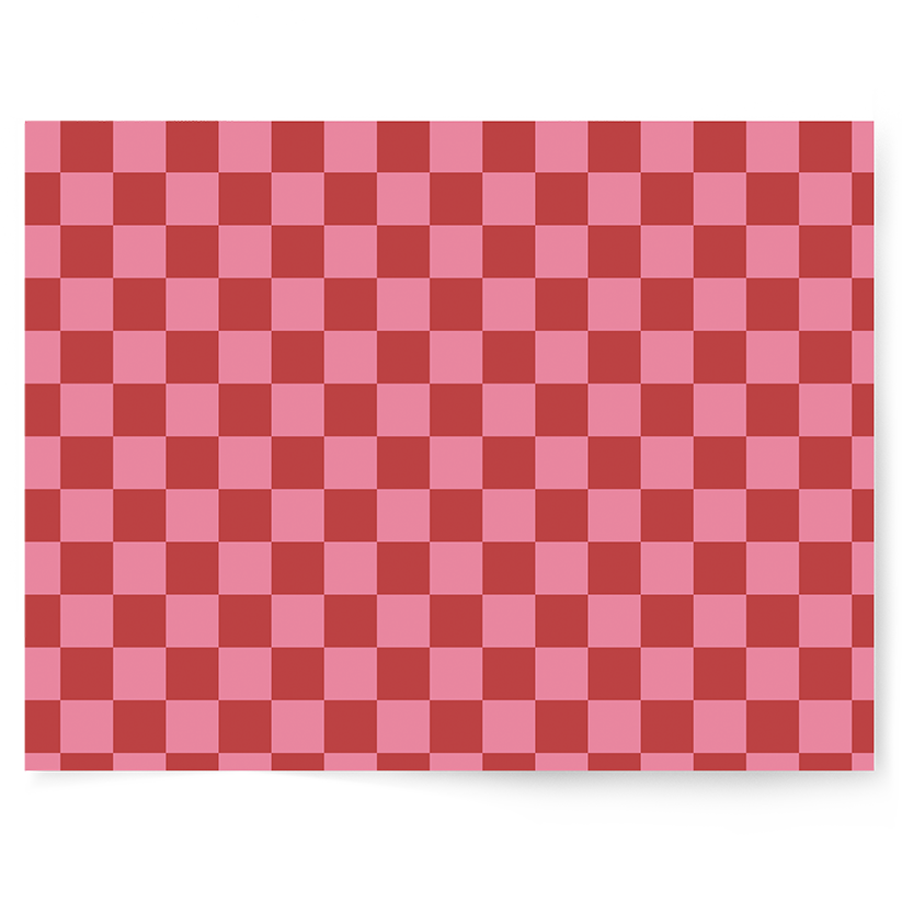 Red & Pink Check | Single-sided Backdrop