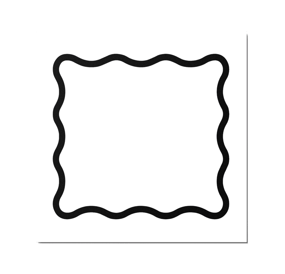 Wavy Border | Single-sided Backdrop
