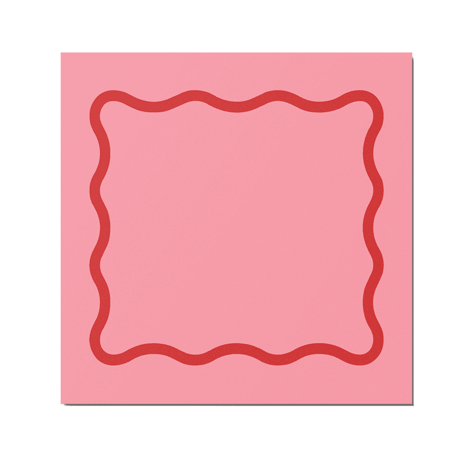 Wavy Border | Single-sided Backdrop