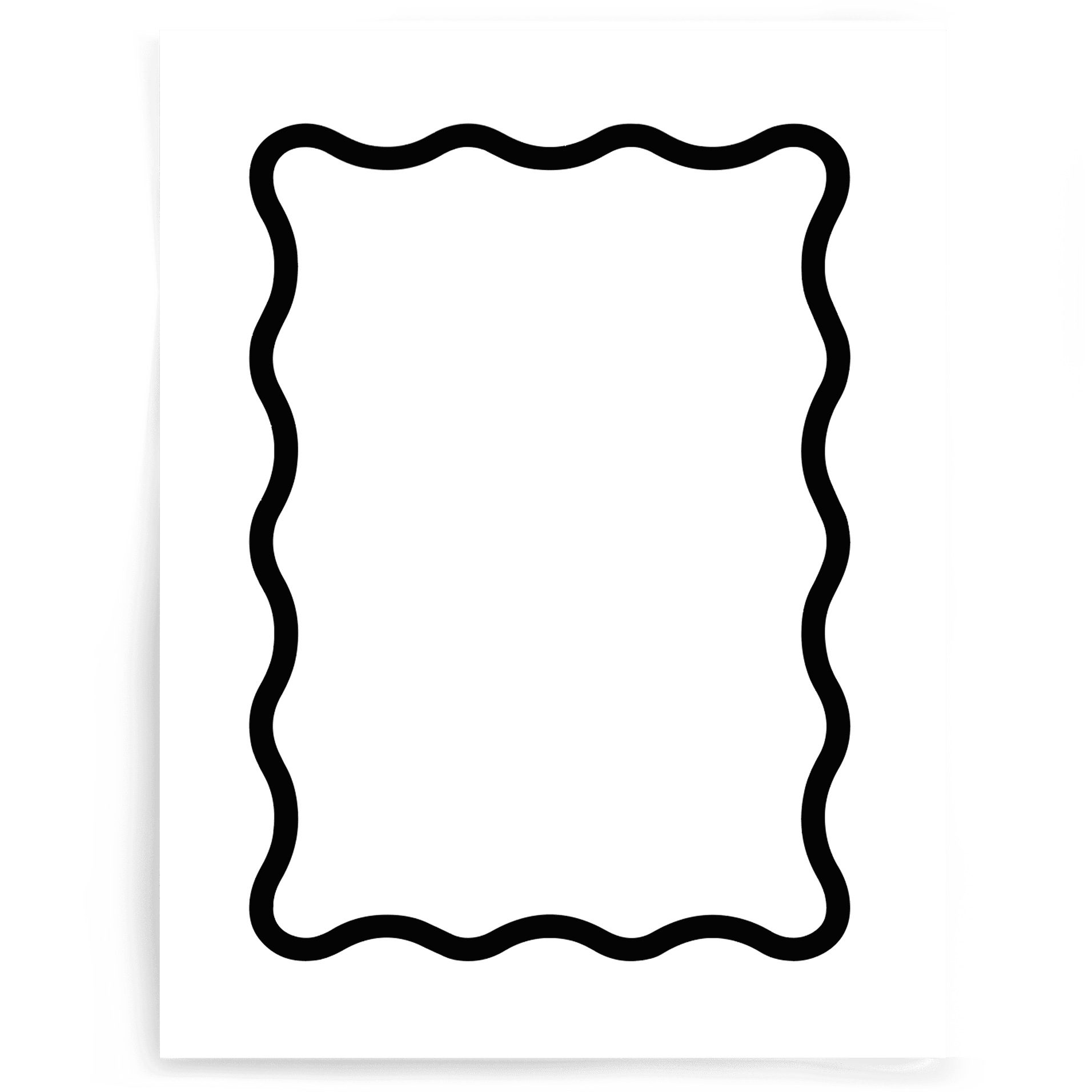 Wavy Border | Single-sided Backdrop