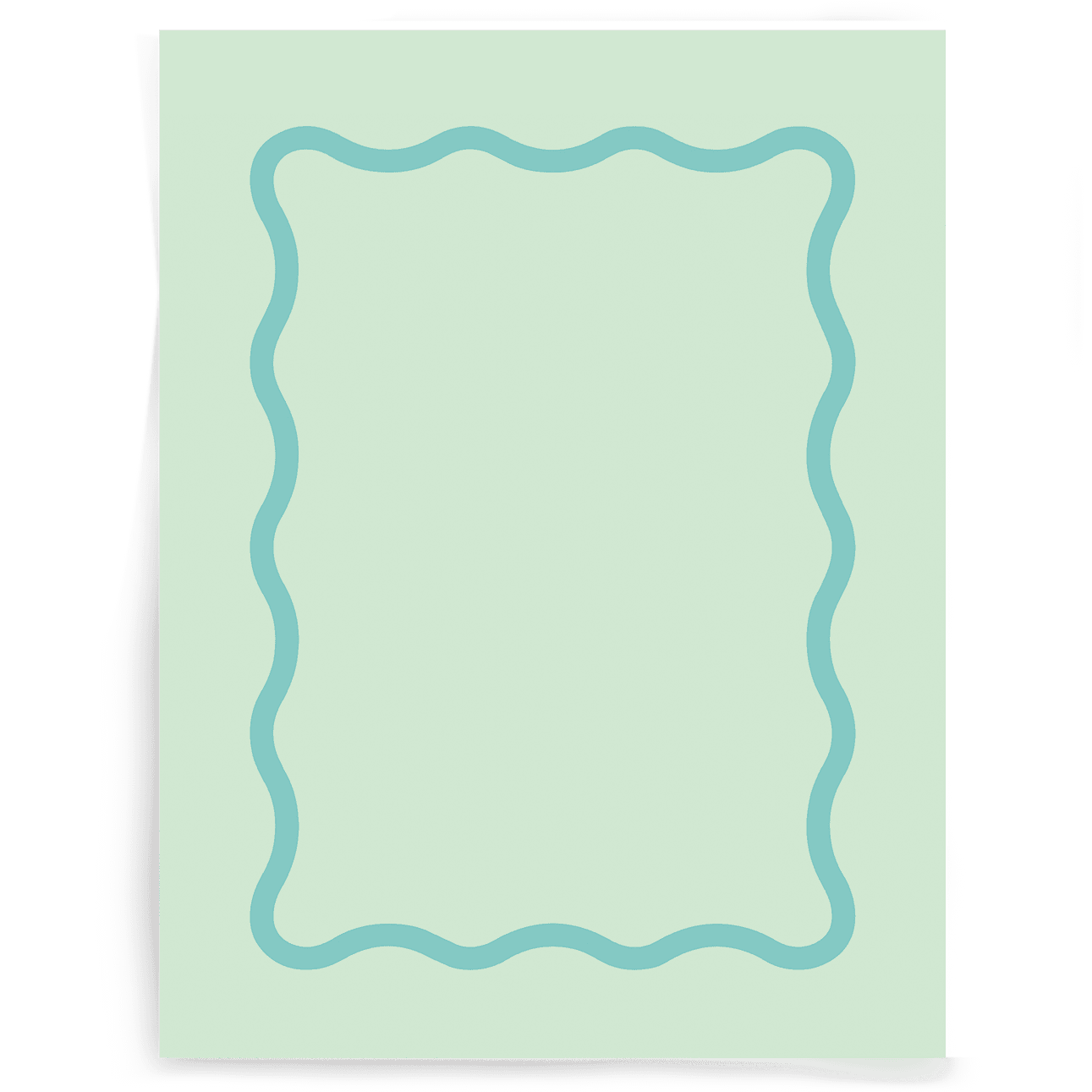 Wavy Border | Single-sided Backdrop