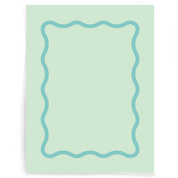 Wavy Border | Single-sided Backdrop