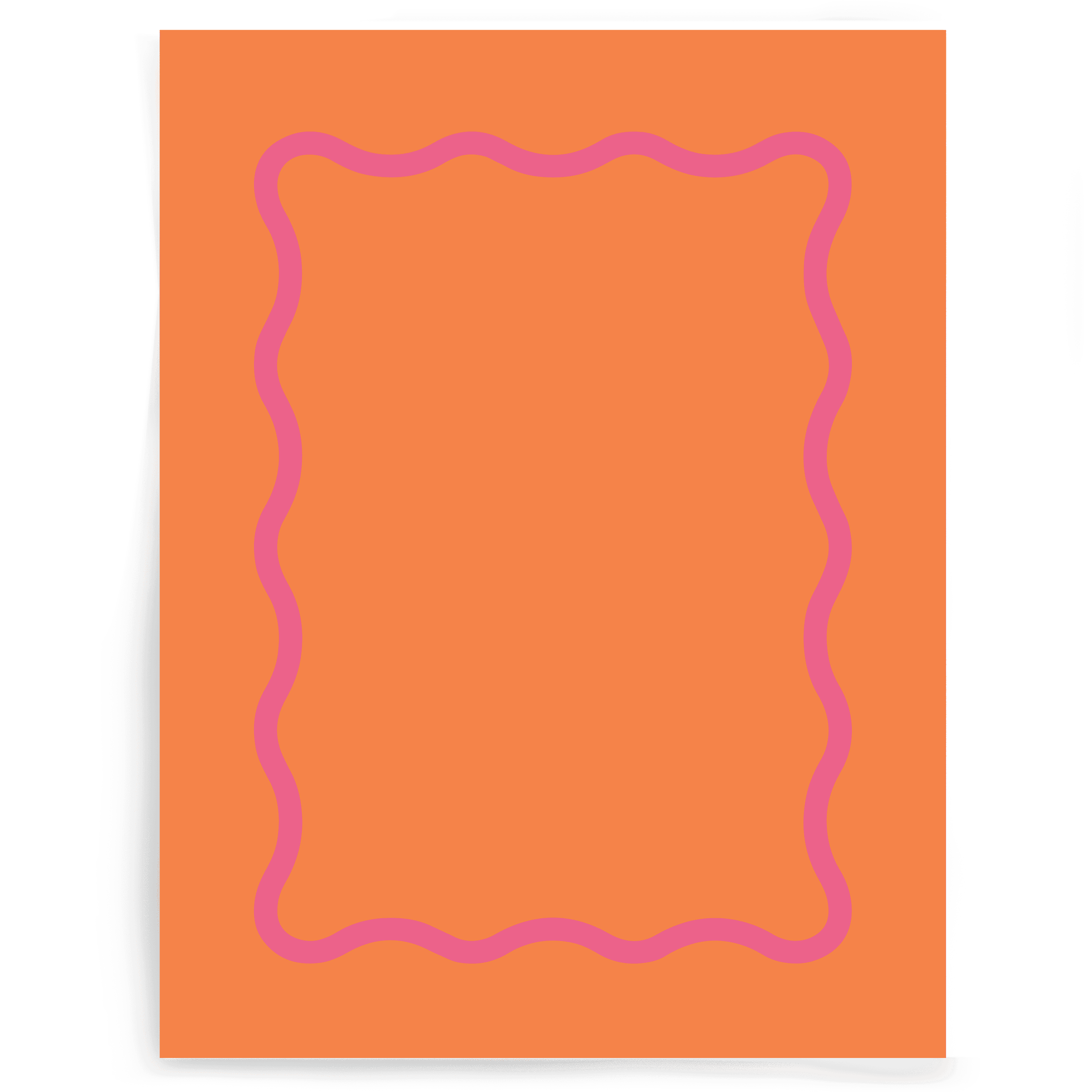 Wavy Border | Single-sided Backdrop