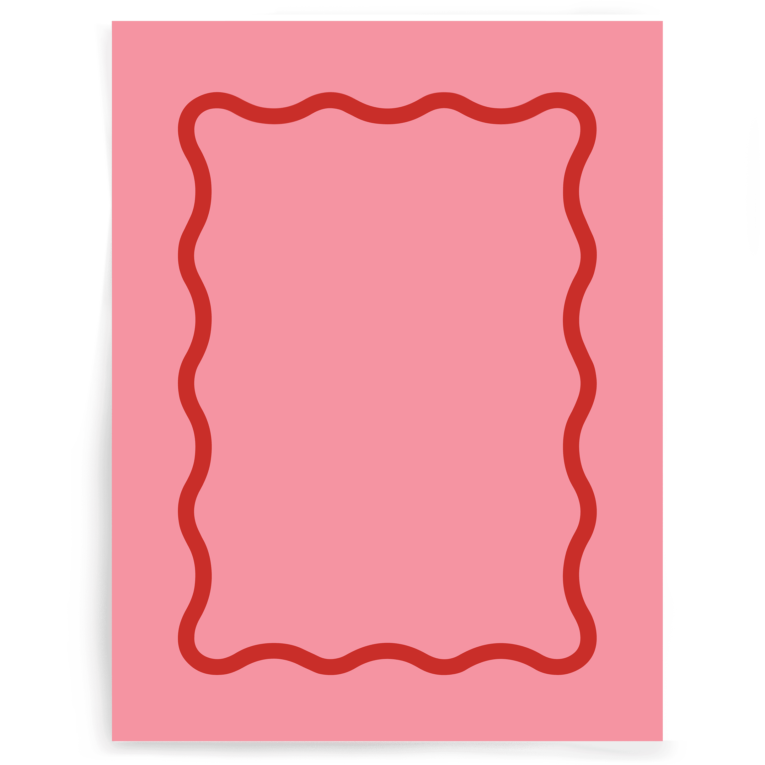 Wavy Border | Single-sided Backdrop