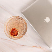 backdrop collective - cocktail and laptop for Peach tile double-sided photography vinyl backdrop 