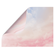 Dreamy rainbow cloud and coloured swirl Double-sided Backdrop - Backdrop Collective