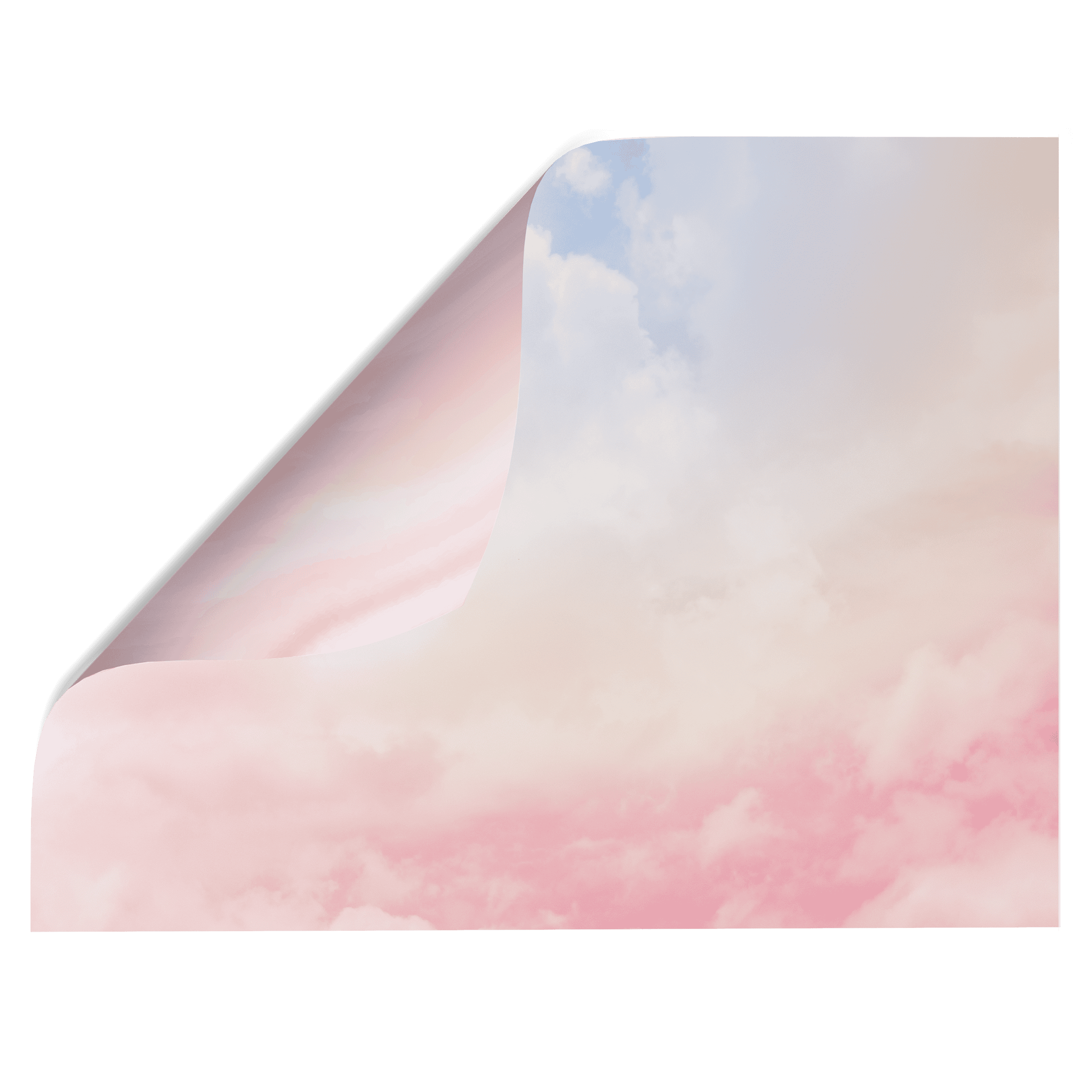 Dreamy rainbow cloud and coloured swirl Double-sided Backdrop - Backdrop Collective