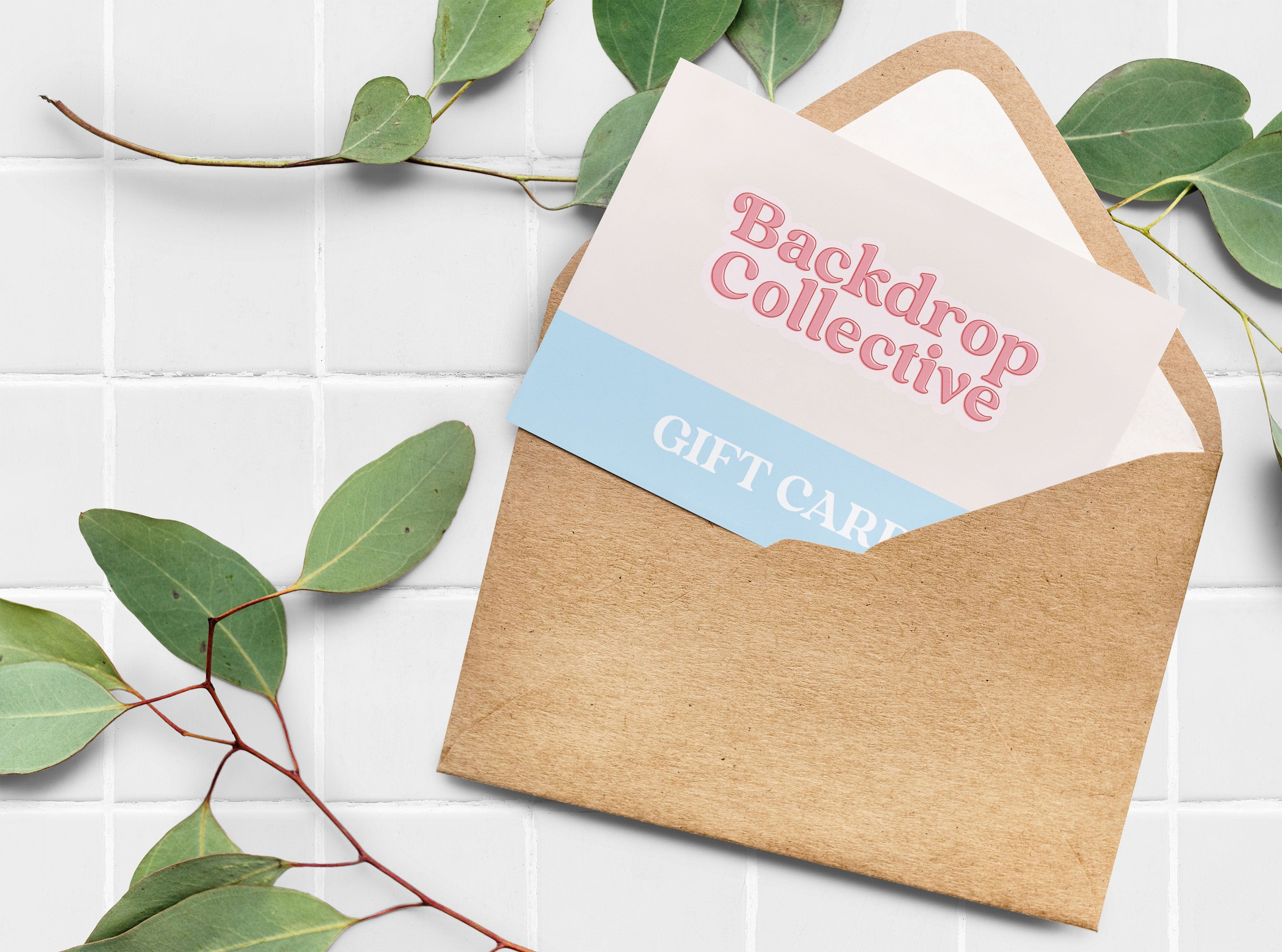 Gift card for vinyl backdrops for Photography - Backdrop Collective Melbourne