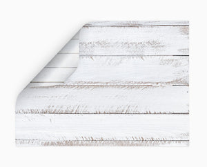 waterproof Rustic White timber double-sided photography vinyl backdrop - Backdrop Collective Melbourne