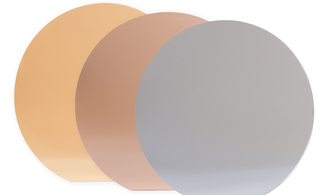 Gold Mirror Circle 200mm 20cm Photography Prop - Backdrop Collective