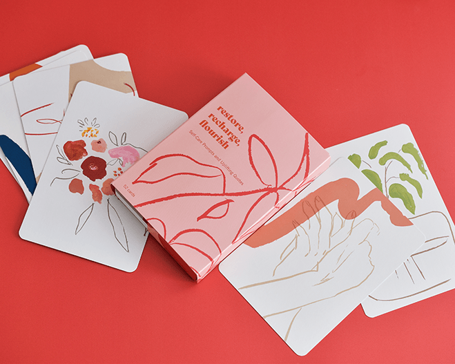 bright red photography backdrop with cards - backdrop collective melbourne