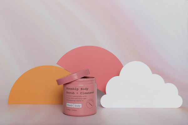 Large acrylic bright coloured semi circle acrylic props with cloud and gradient backdrop - backdrop collective