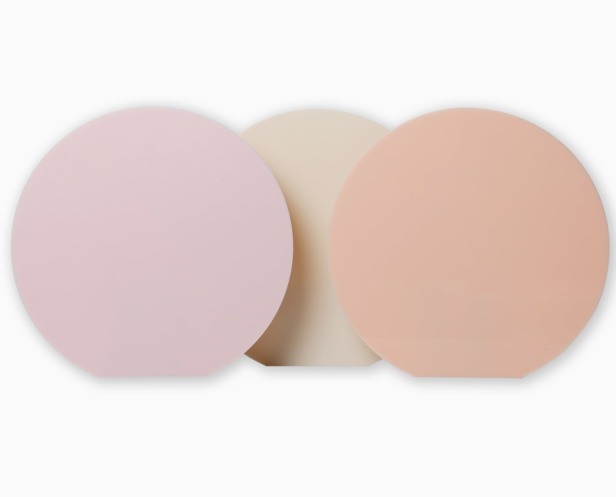 Large acrylic circle bundle pink beige peach - backdrop collective
