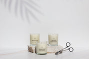 palm tree Shadow pattern double-sided vinyl photography backdrop photographed with candles and wick cutter - backdrop collective australia