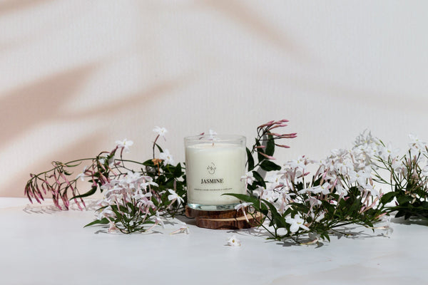 Beige shadow Photography vinyl backdrop for candle photography - Backdrop Collective Melbourne Australia