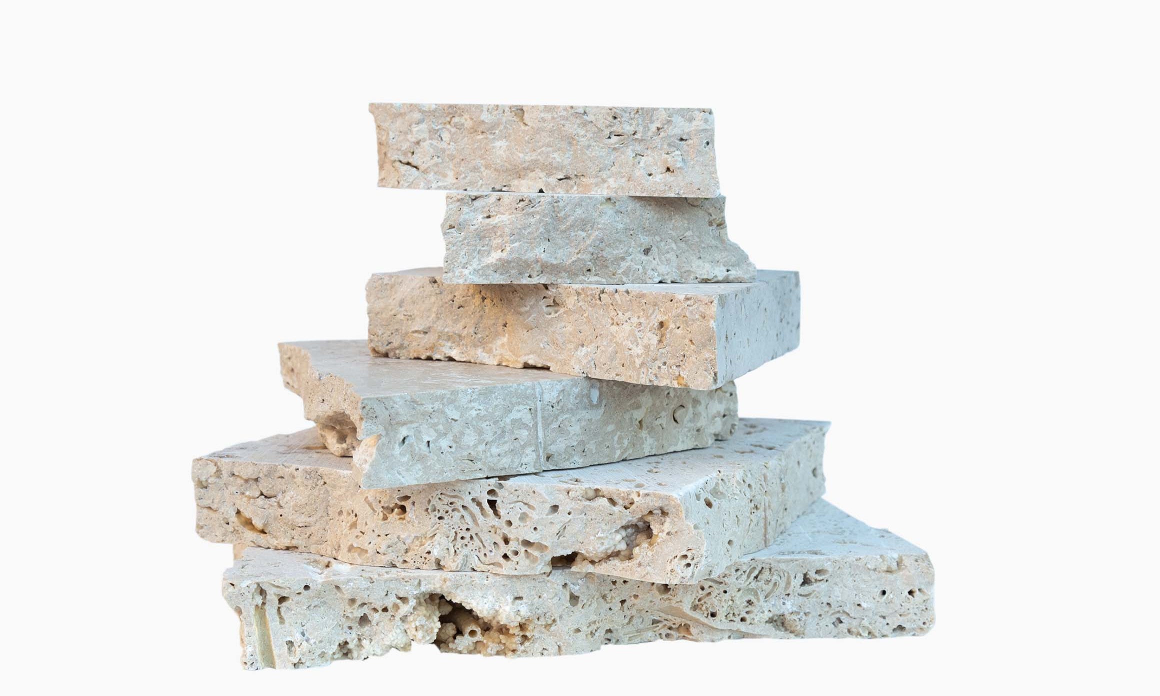 Travertine stone photography prop stack - backdrop collective australia